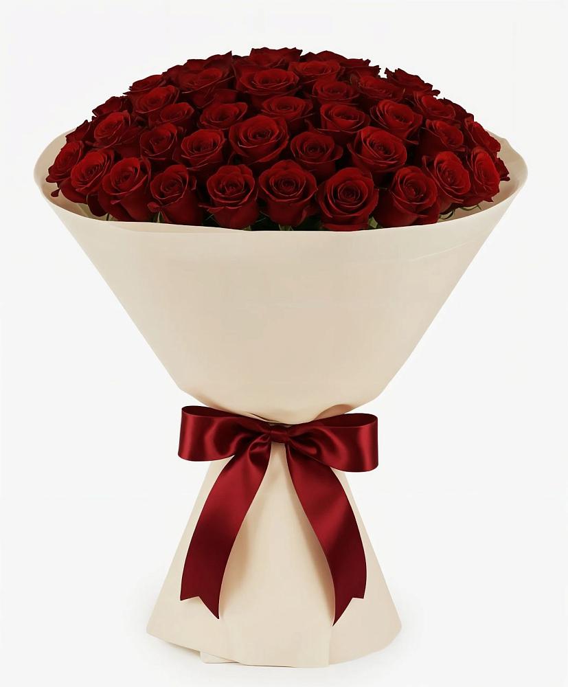 Букет 101 Бордовая роза Блэк Бакарра в Тюкалинске