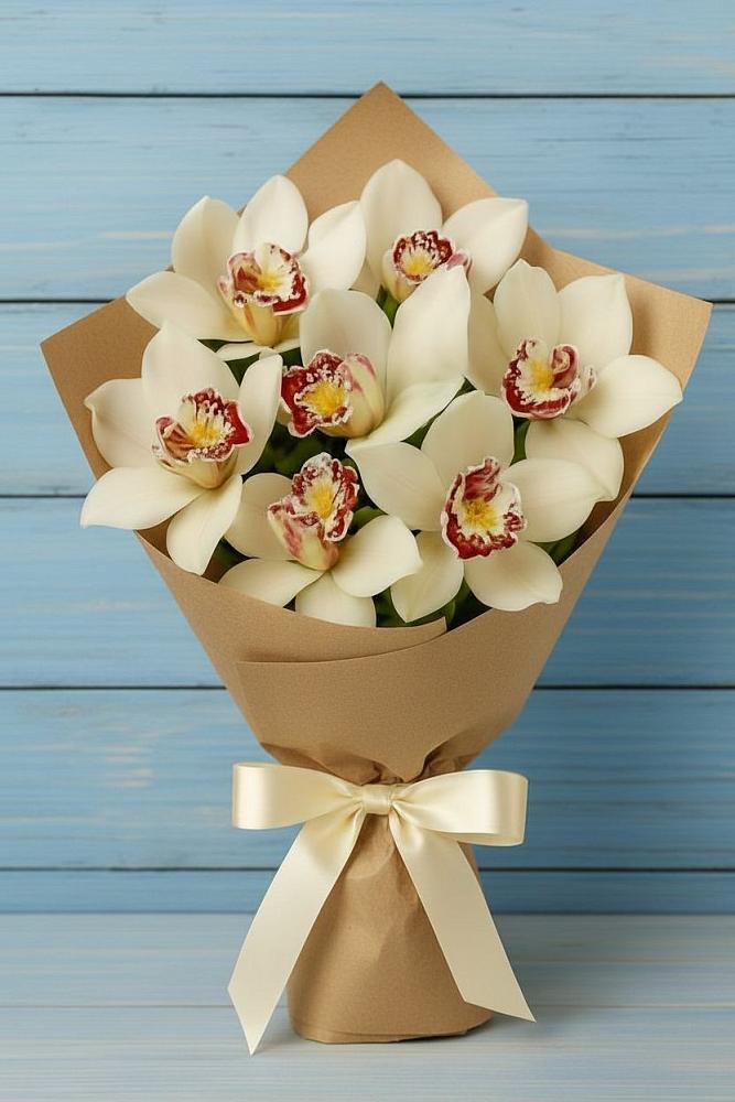 Букет цветов из: Орхидеи и Розы в Тюкалинске