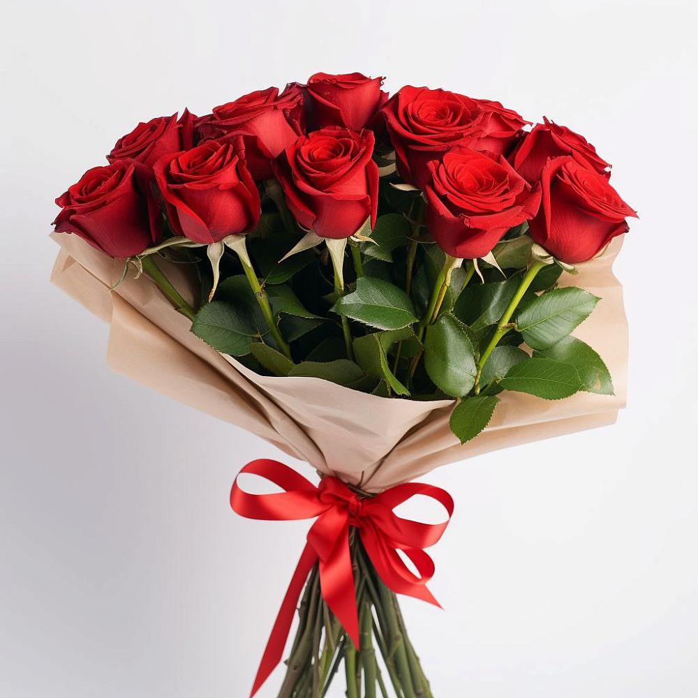 Букет 11 Красных роз Эдлесс Лав в Тюкалинске