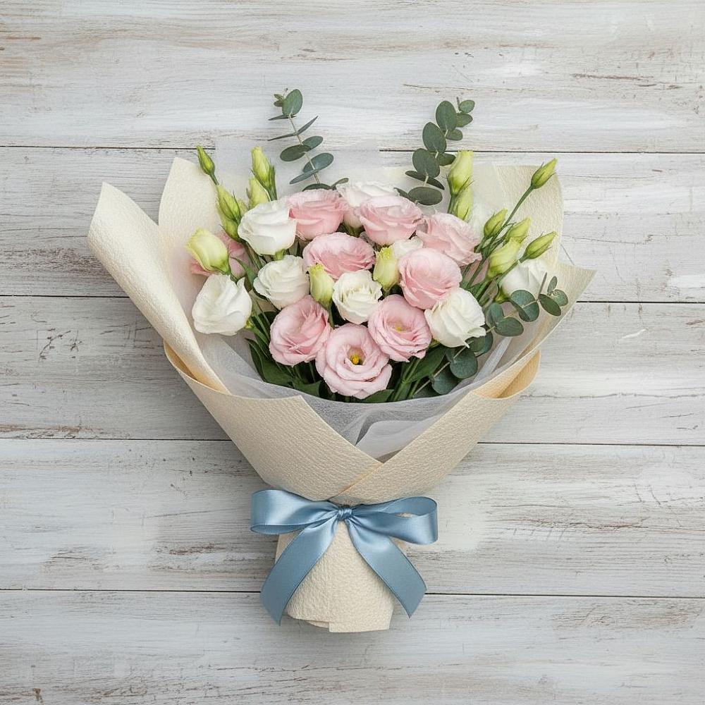 Букет цветов из: Лизиантусы в Тюкалинске